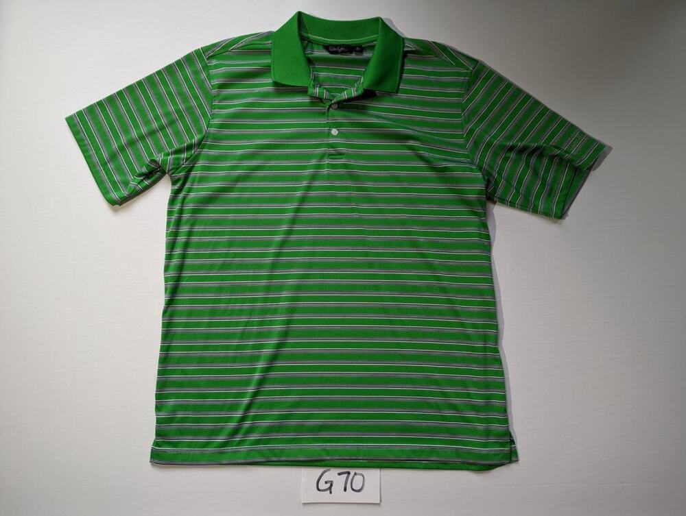 Walter Hagen Polo Shirt Size Large Stripes -0223G70